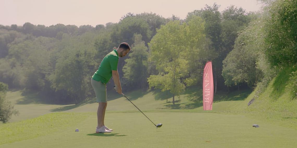 Golfista en la tercera edición de los Barnes Golf Days.