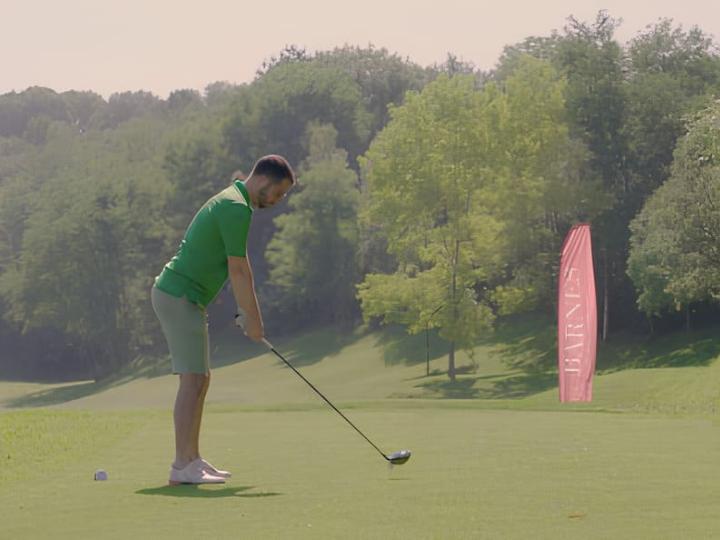 Golfista en la tercera edición de los Barnes Golf Days.