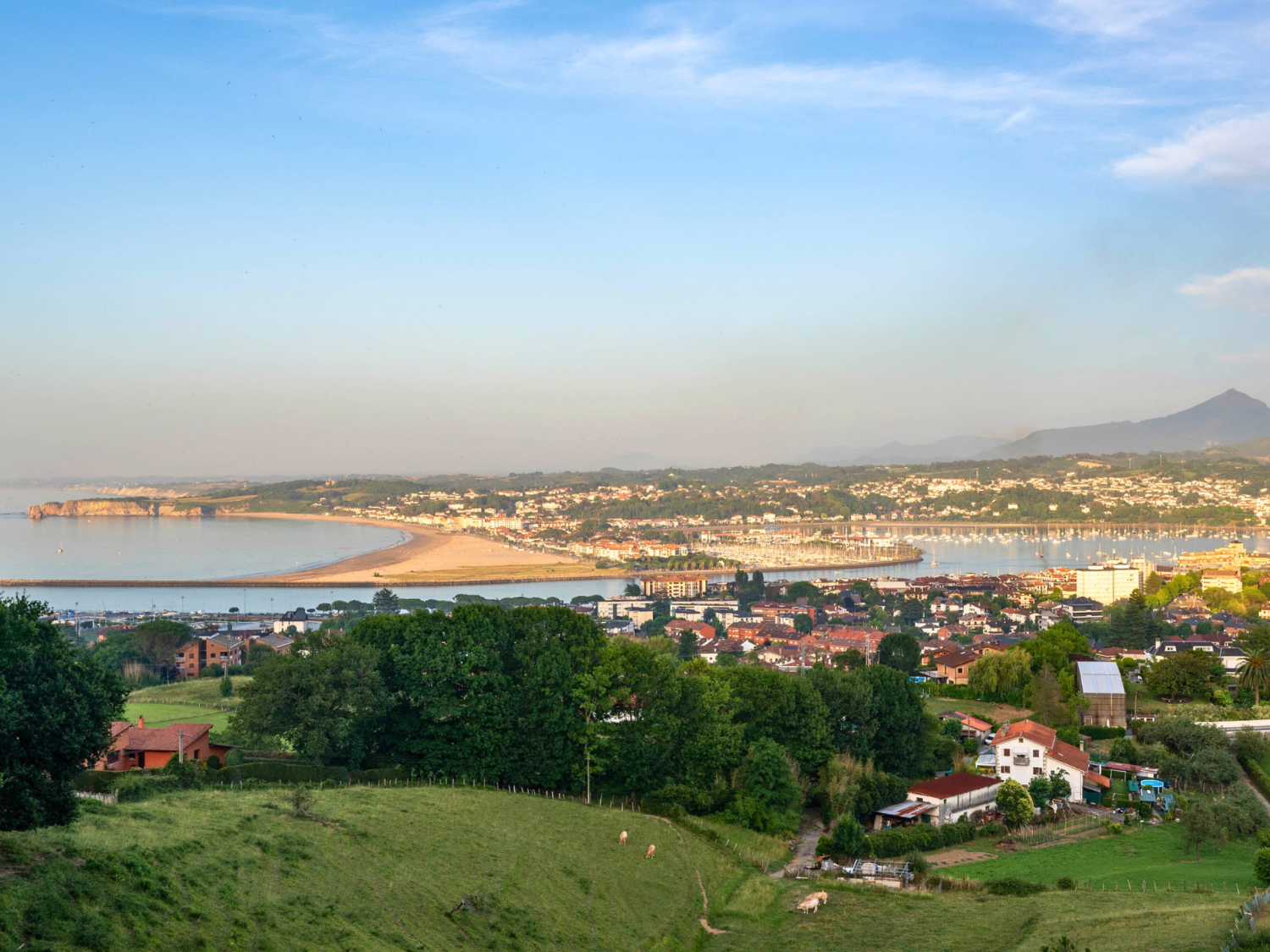 Frontera vascofrancesa desde Hondarribia