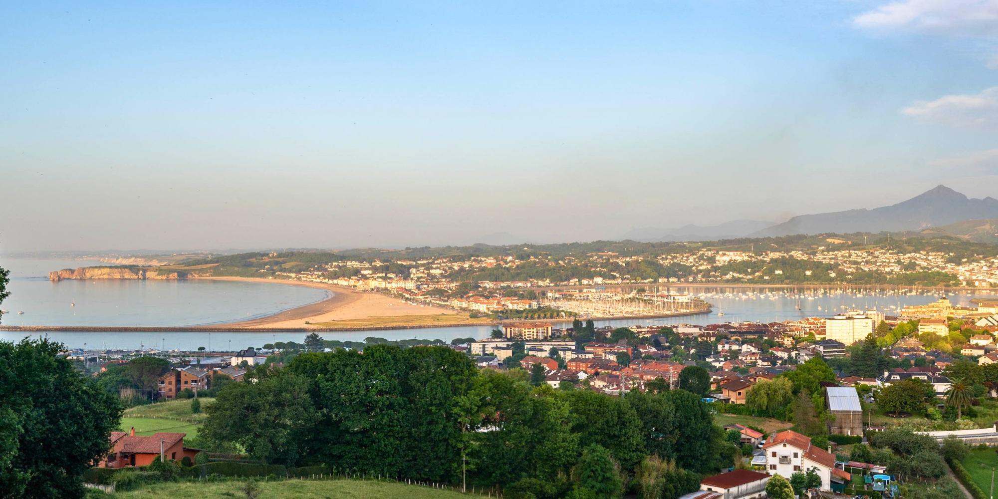 Frontera vascofrancesa desde Hondarribia